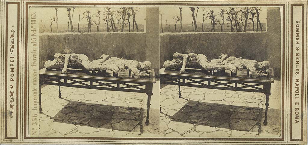 Victims numbered 2 and 3. Note: the date found is quoted as 5th Feb 1863. G. Sommer and E. Behles, stereoview no. 356, 1867–1874. 
Photo courtesy of Rick Bauer.

