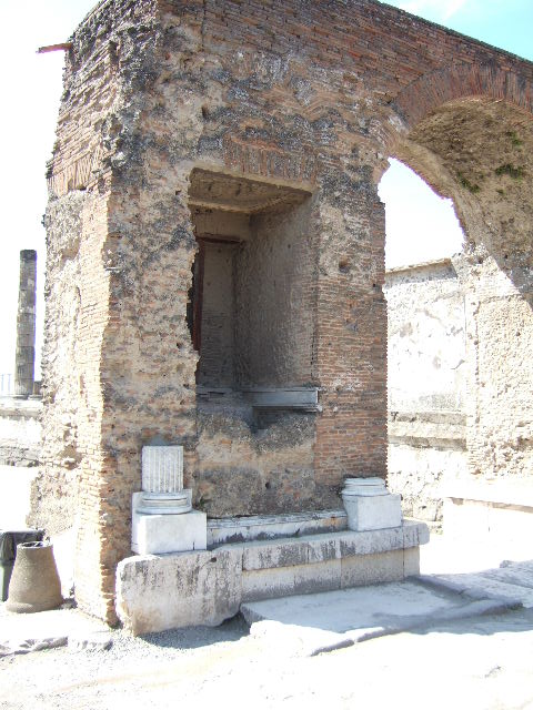 Fountain in Arch at NE corner of Forum
