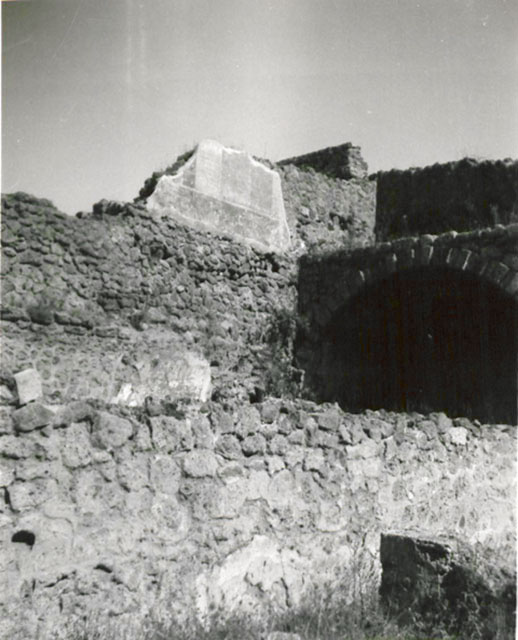 I.3.6 Pompeii. September 2010. Looking south from vaulted room, across entrance room towards doorway into adjoining I.3.5. Photo courtesy of Drew Baker.