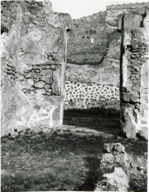 I.3.23 Pompeii. September 2010. Three doorways on east side of atrium, looking towards south-east corner. Photo courtesy of Drew Baker.