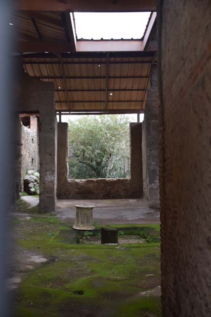 I.6.4 Pompeii. December 2005. Room 2, East wall. Fragment with sea creature.
