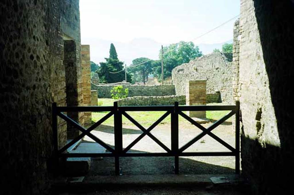I.6.11 Pompeii. June 2010. South side of tablinum, looking onto peristyle garden. Photo courtesy of Rick Bauer.