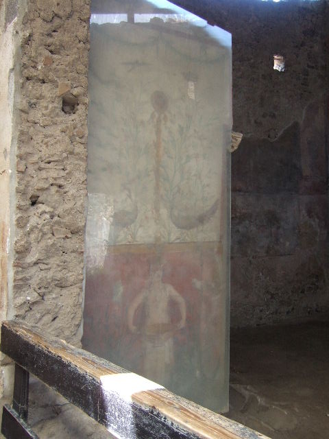 I.6.15 Pompeii.  March 2009.  Room 13, West wall.