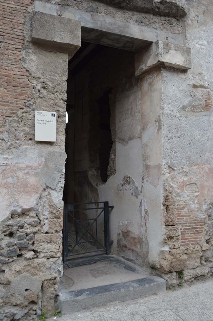 I.7.1, Pompeii. October 2017. Looking towards west side of entrance doorway
Foto Taylor Lauritsen, ERC Grant 681269 DCOR.

