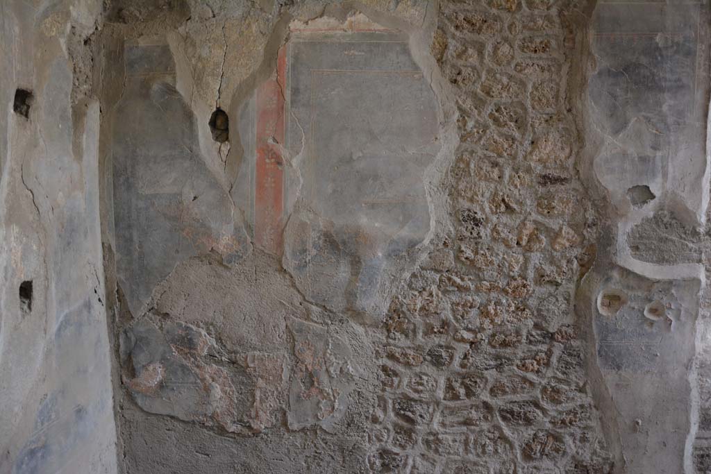 I.8.17 Pompeii. March 2019. Room 7, detail from lower west wall.   
Foto Annette Haug, ERC Grant 681269 DCOR.
