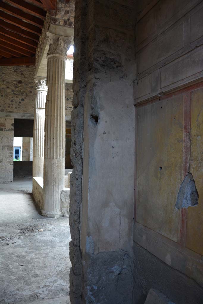 I.8.17 Pompeii. March 2019. Room 15, south-east corner, and doorway to atrium 3.
Foto Annette Haug, ERC Grant 681269 DCOR.
