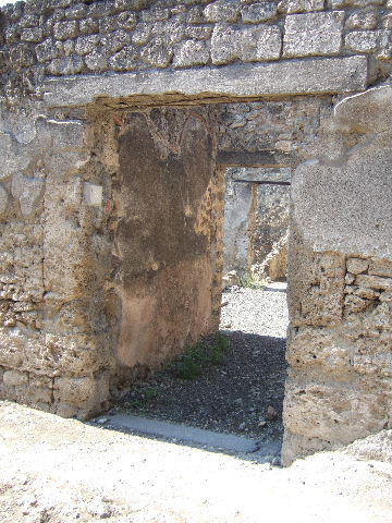 I.9.8 Pompeii. December 2006. Looking west along entrance corridor.