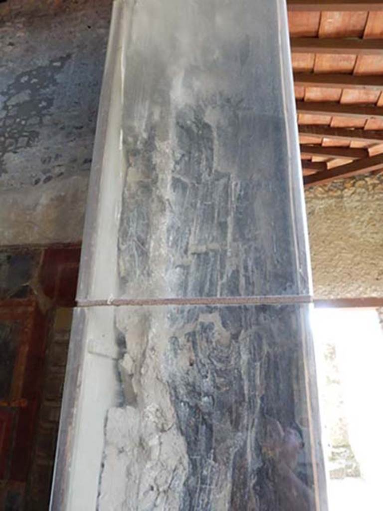 I.10.4 Pompeii. May 2015. Room 18, carbonised wood. Photo courtesy of Buzz Ferebee.
