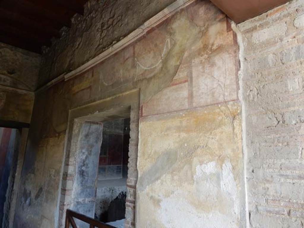 I.10.4 Pompeii. May 2017. Corridor 16, looking towards south wall and doorway to room 18. Photo courtsy of Buzz Ferebee.