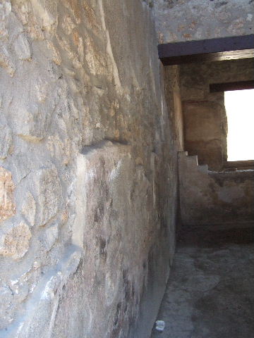 I.11.16 Pompeii. December 2007. Room 3, two joined niches, in corner of room.