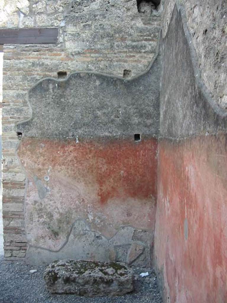 I.13.13 Pompeii. May 2003. 
Looking towards the south wall in the south-west corner on the west side of doorway. 
Photo courtesy of Nicolas Monteix.


