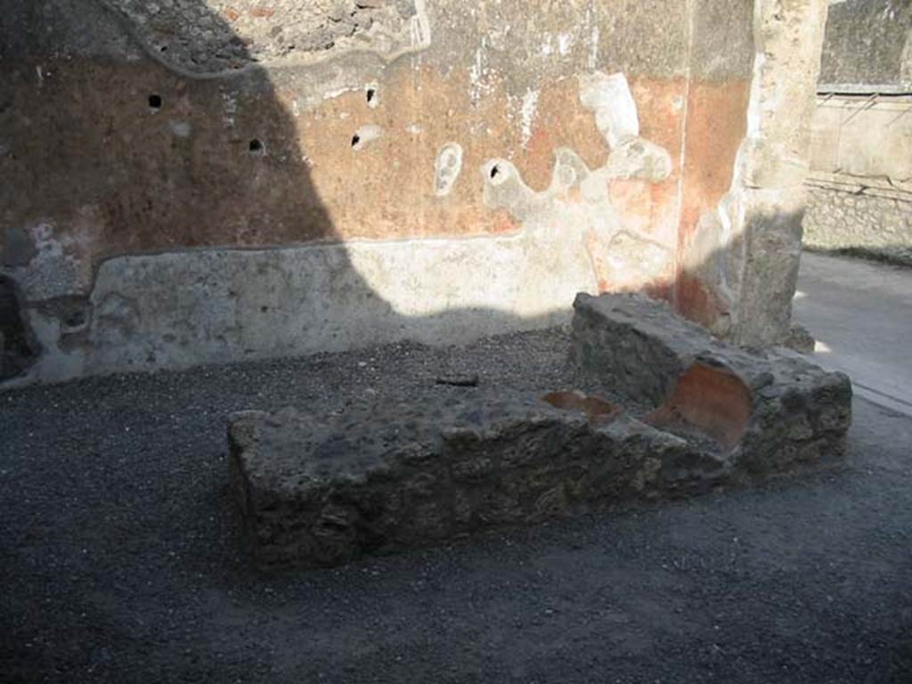 I.13.13 Pompeii. May 2003. Looking towards the east wall, and remains of counter. 
Photo courtesy of Nicolas Monteix.
