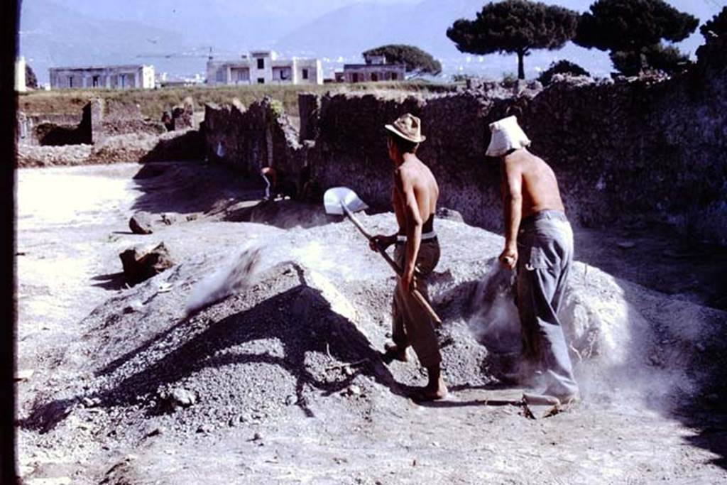 I.15.3 Pompeii. 1972. Looking south along west side of site. Photo by Stanley A. Jashemski. 
Source: The Wilhelmina and Stanley A. Jashemski archive in the University of Maryland Library, Special Collections (See collection page) and made available under the Creative Commons Attribution-Non Commercial License v.4. See Licence and use details. J72f0571
