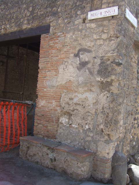 II.1.1 Pompeii. December 2006. East wall.