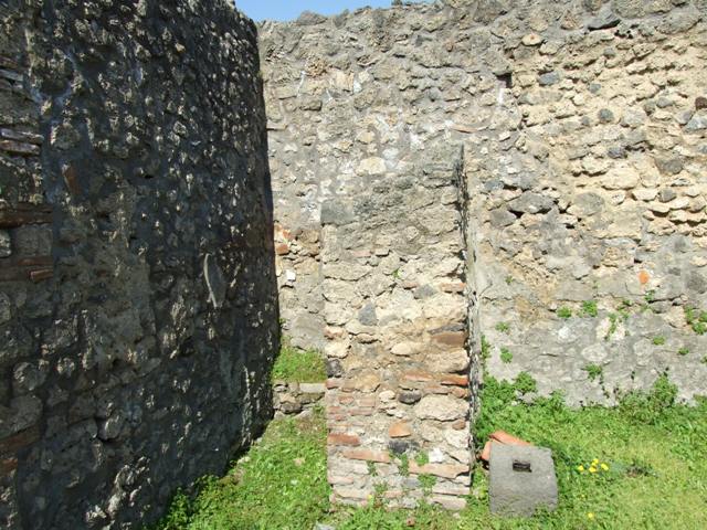 II.1.9 Pompeii. March 2009. Gutter along the east edge of the courtyard garden.