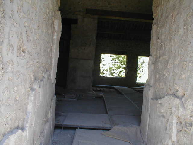 II.9.4 Pompeii. December 2007. Rooms to east of entrance. Painted wall decoration.