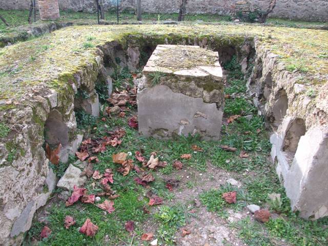 II.9.7. Garden entrance to House of Summer Triclinium. December 2007. Triclinium looking north.