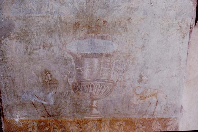 II.9.7. Garden entrance to House of Summer Triclinium.  December 2007.  West face of south fountain.