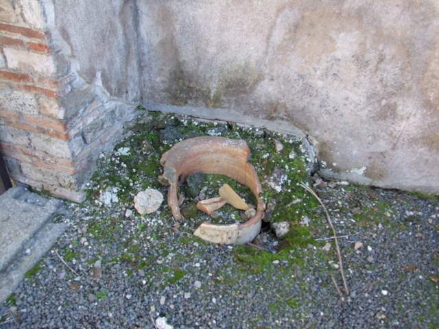West wall of site of Room on the south side.