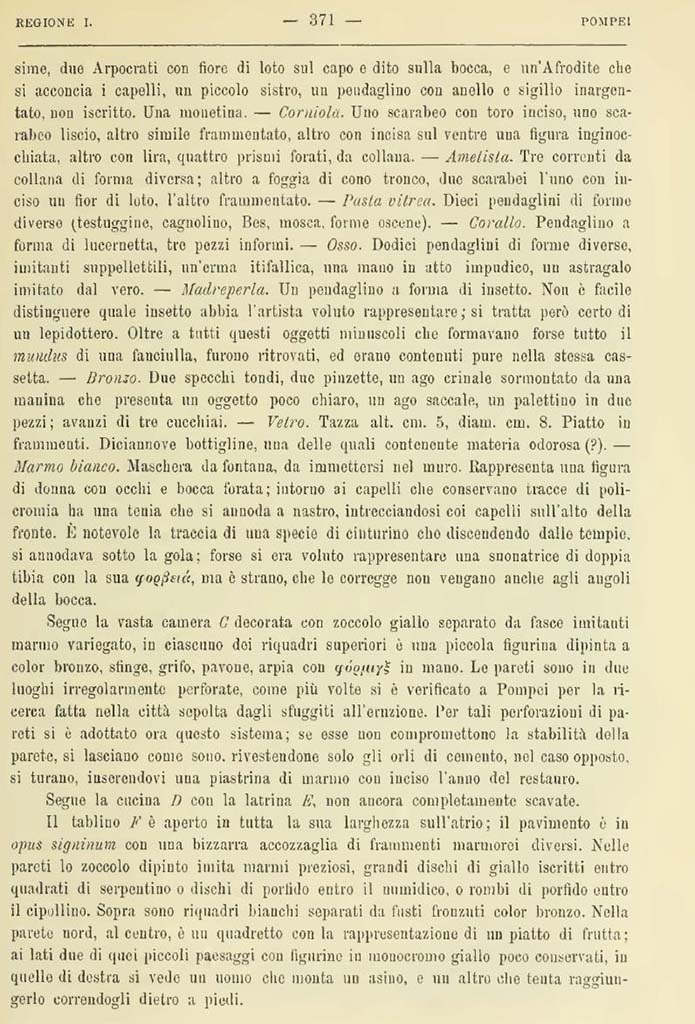 V.3.11 Pompeii. Report in Notizie degli Scavi, 1902, (p.371).