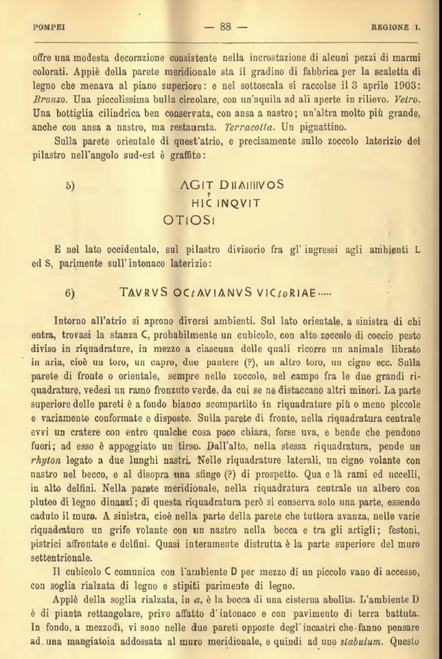 V.4.13 Pompeii. Notizie degli Scavi di Antichità, 1905, page 88.