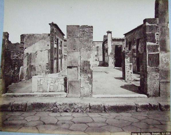 VI.2.4 Pompeii. May 2010. Looking east across atrium. Photo courtesy of Rick Bauer. Apart from the west side, the house was entirely destroyed by the bombing during the night of 14/15th September 1943. The roof, the south apartment, and the portico behind the main house block are almost completely modern reconstructions made in 1970-71. See Garcia y Garcia, L., 2006. Danni di guerra a Pompei. Rome: L’Erma di Bretschneider. (p. 66-74)