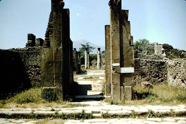 VI.6.1 Pompeii. December 2007. Looking north along entrance corridor or fauces.