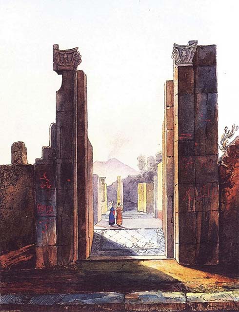 VI.6.1 Pompeii. December 2007. Doorway to room 3.