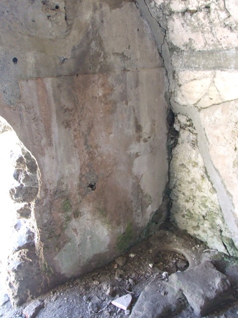VI.8.20 Pompeii. March 2009. Room 19. North wall. North east corner.