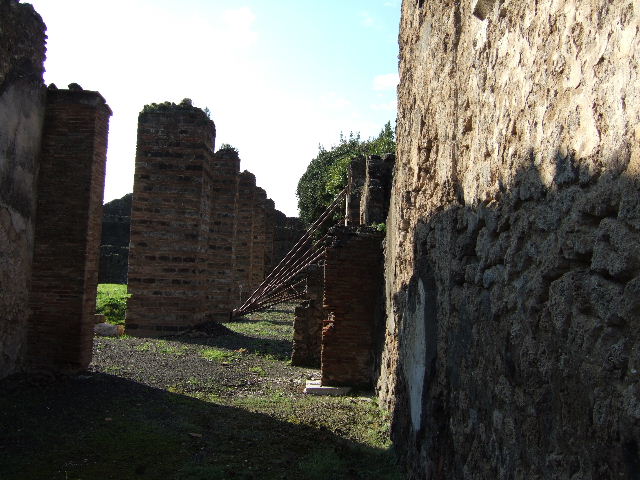 VI.8.20 Pompeii. March 2009. Room 2. Plaster in south east corner.