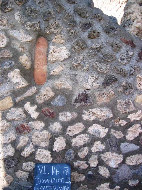 VI.14.18 Pompeii. March 2009. Doorway to room on south side, taken from atrium of VI.14.20.