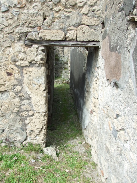 VI.16.27 Pompeii.  March 2009.  Room 5, Latrine.  Looking south. 