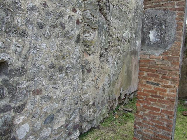 VI.16.29 Pompeii.  March 2009.  Room 13, Atrium of VI.16.30.  South wall.