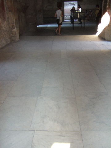 VII.1.8 Pompeii. September 2005. Floor of vestibule.
