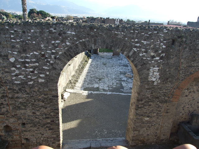 VII.5.19 Pompeii. December 2007. View looking north east from roof of new restaurant.