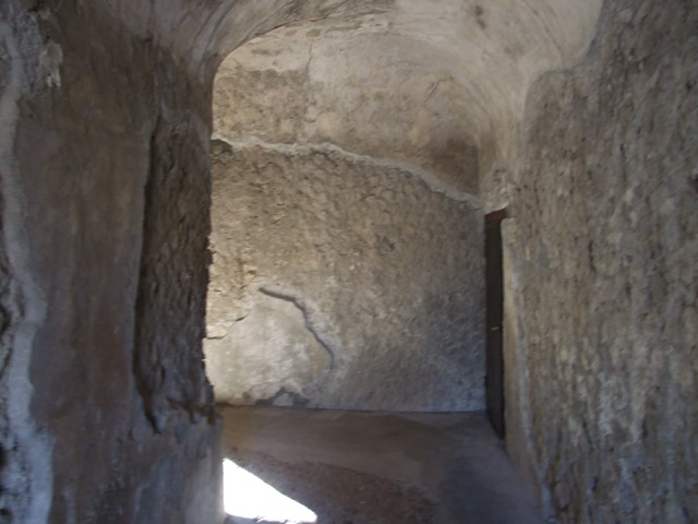 VII.5.24 Pompeii. March 2009. Looking west along North Portico supported by columns