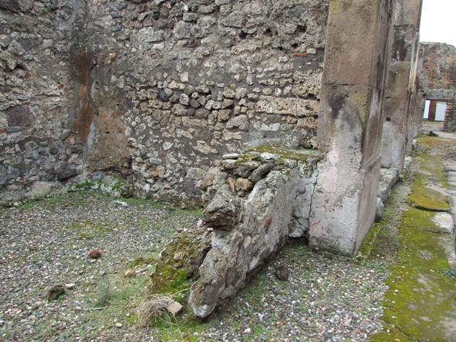 VII.9.49 Pompeii.  December 2005. Rear room with base of stairs to upper floor.