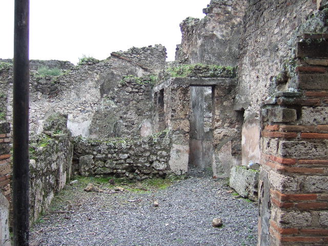 VII.10.9 Pompeii. March 2009. Podium in north west corner of small atrium.