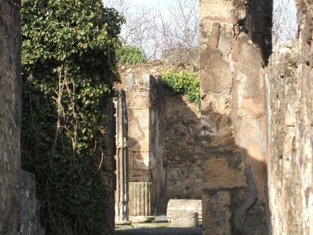 VII.13.8 Pompeii. December 2005. Cubiculum on west side of atrium.