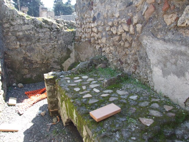 VII.14.9 Pompeii. March 2009. Room 17, and Room 18 Doorways in east wall of atrium.