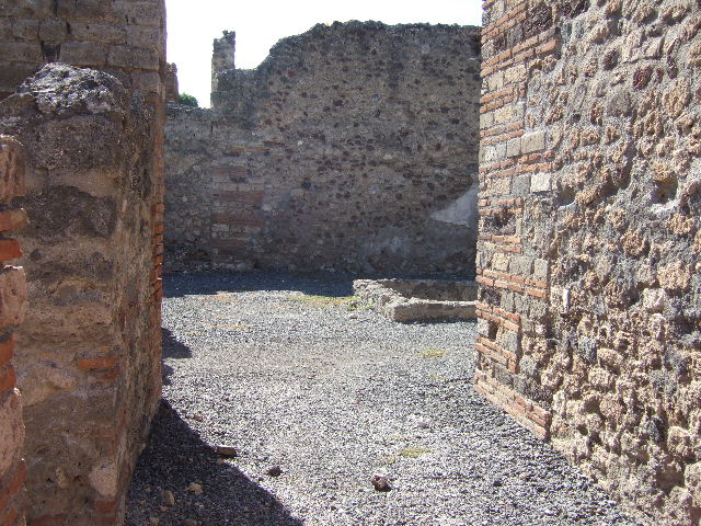VII.14.15 Pompeii. December 2006. Looking north across impluvium in atrium.