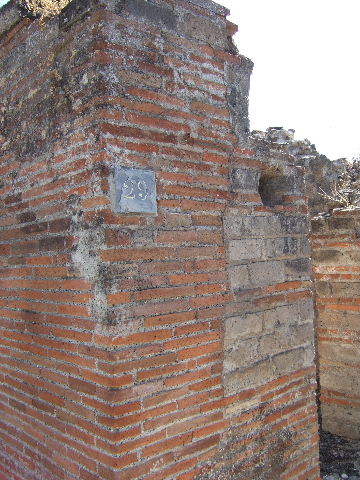 VIII.2.29 Pompeii. September 2005. Looking south on lower level.