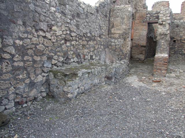 IX.3.17 Pompeii. March 2009. East wall of rear room.