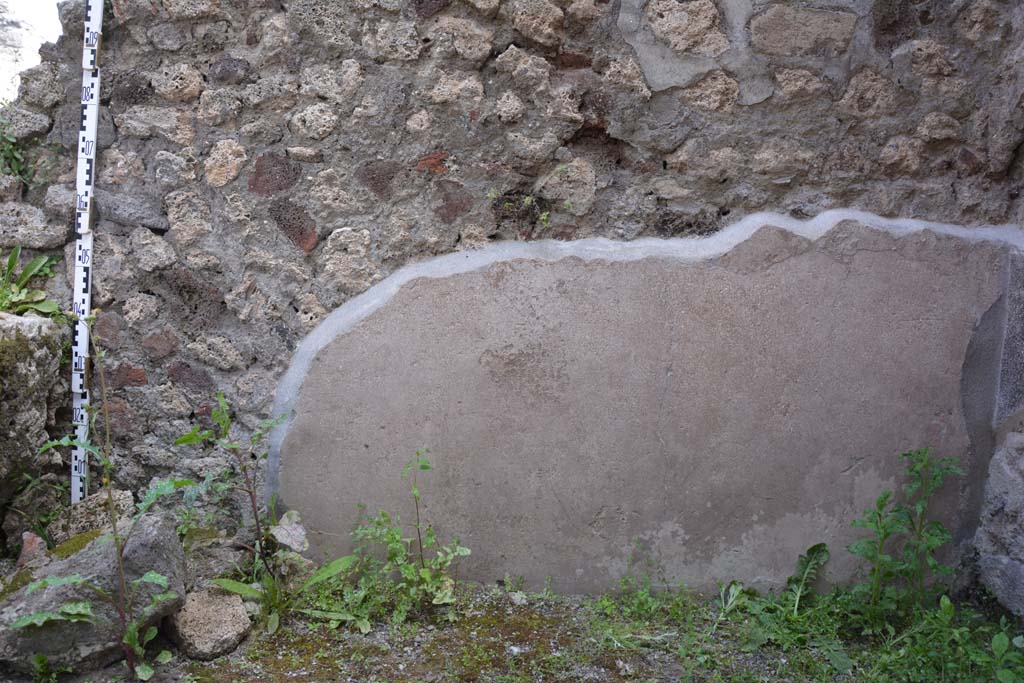 IX.5.9 Pompeii. May 2017. Room “c”, south wall on west side of steps, detail of plaster.
Foto Christian Beck, ERC Grant 681269 DÉCOR.

