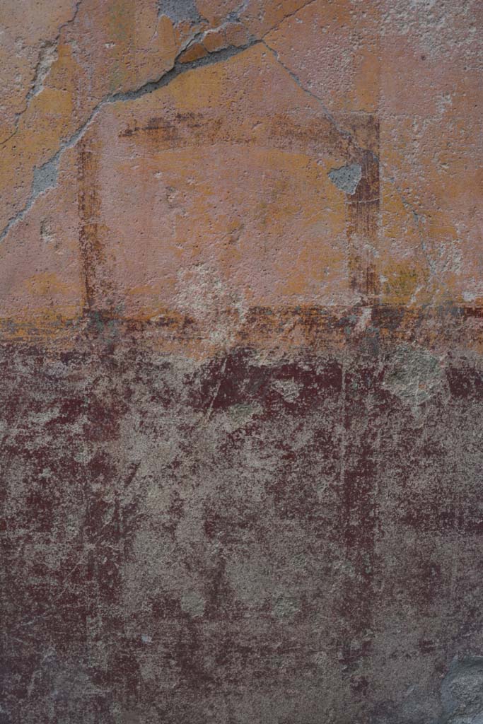 IX.5.9 Pompeii. March 2017. Room “d”, detail of painted decoration at west end of south wall.
Foto Christian Beck, ERC Grant 681269 DÉCOR.
