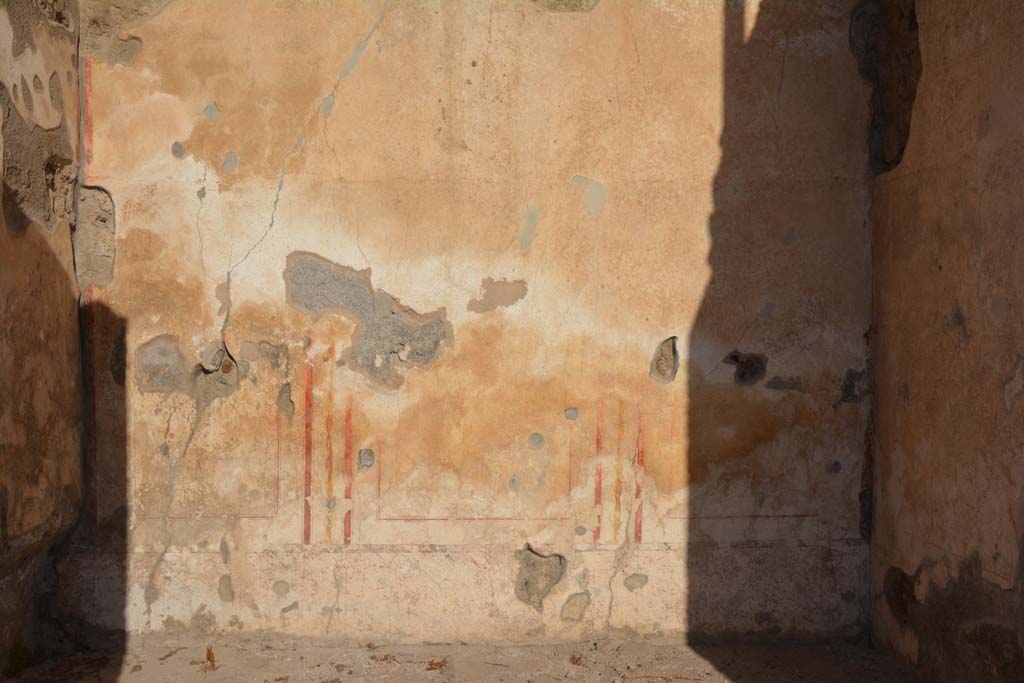 IX.7.20 Pompeii. October 2019. 
Ala (e), looking towards remains of painted plaster on north wall with a window overlooking IX.7.21/22. 
Foto Annette Haug, ERC Grant 681269 DÉCOR.
