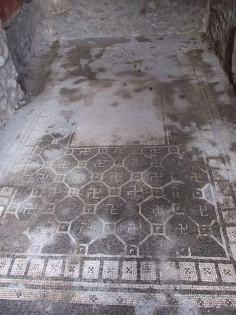 IX.8.6 Pompeii. March 2009. Room 41, Corridor, looking north, with doorway to Room 42, Corridor.