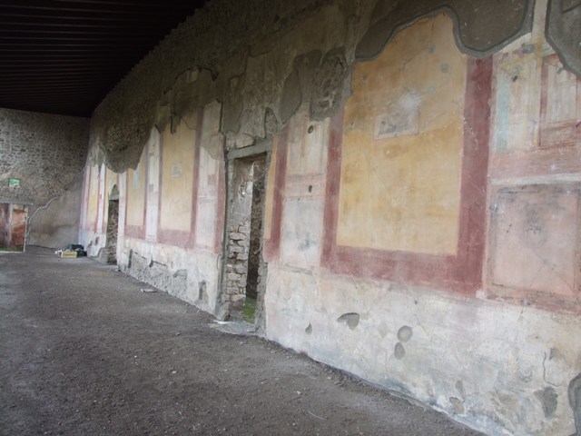 IX.8.6 Pompeii. March 2009. Room 19, East wall and arched recess in Nymphaeum.