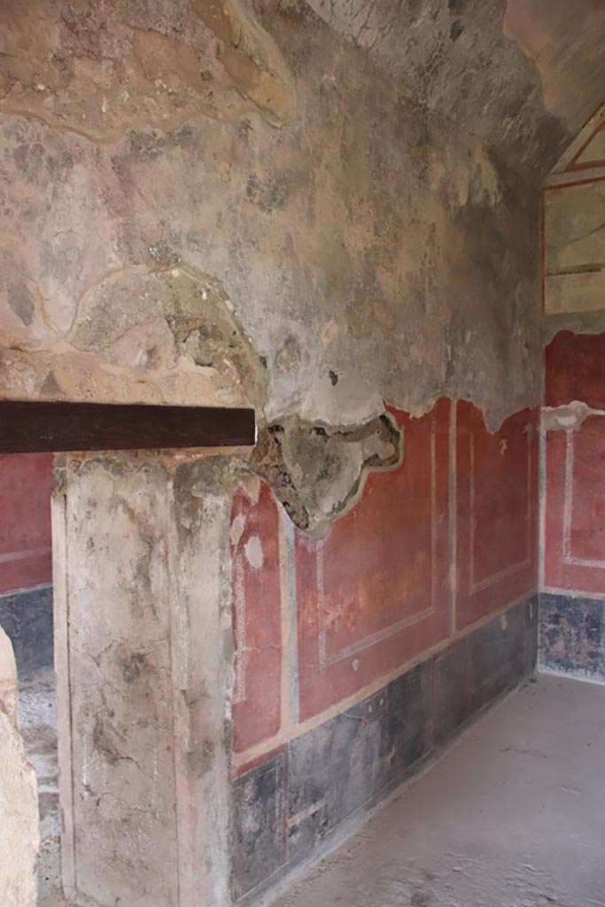 Villa of Diomedes, Pompeii. October 2023. 
Looking east along north wall. Photo courtesy of Klaus Heese.
(Villa Diomedes Project – area 55).
(Fontaine, room 5,9).
