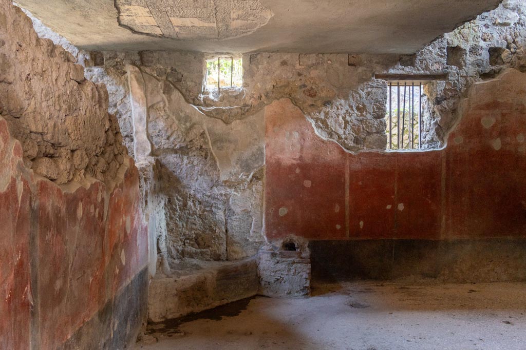 Villa of Mysteries, Pompeii. October 2023. Room 32, looking east. Photo courtesy of Johannes Eber.